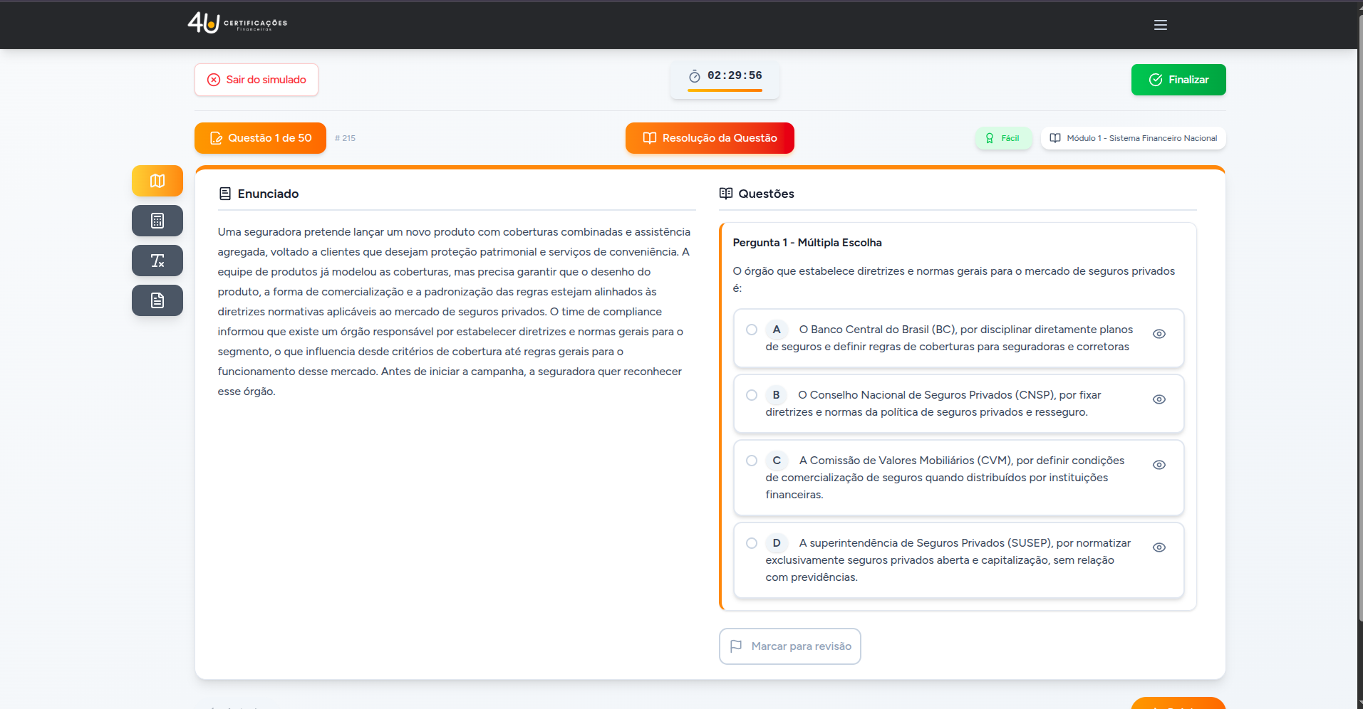 Captura de tela do 4U Certificações